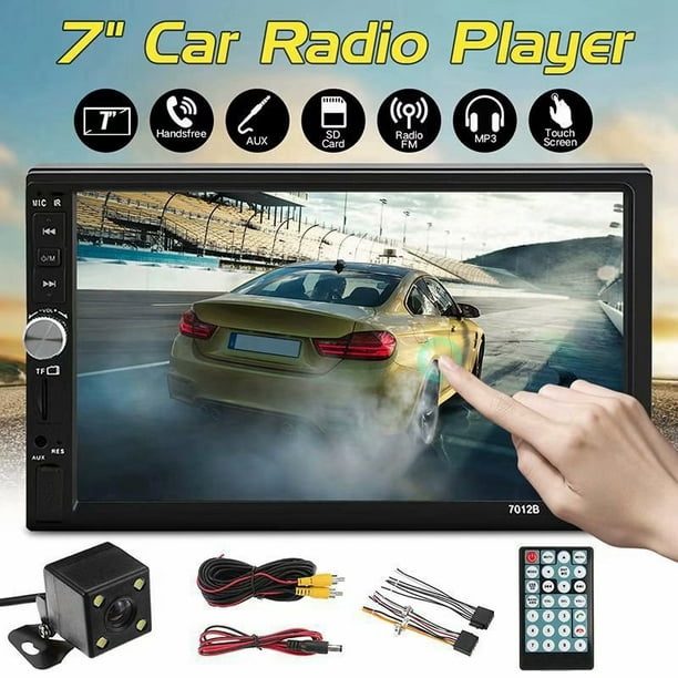 7" 800*480 HD 2Din Car Stereo Radio Bluetooth MP5 Player FM AUX+Rearview Camera